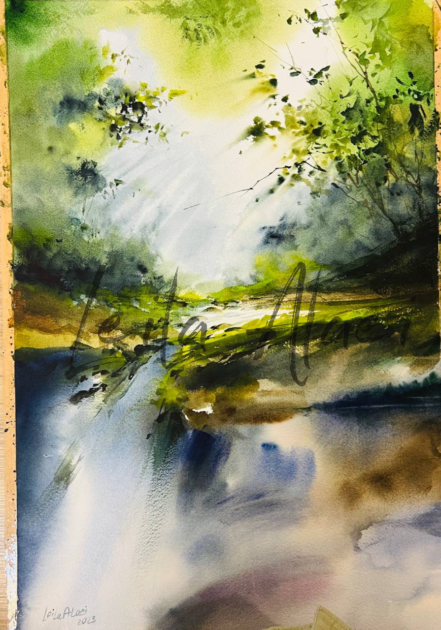 50*70 Watercolor free spirit